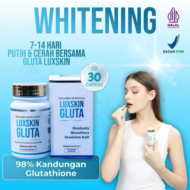 Gluta Luxskin Whitening & Brightening Seluruh Tubuh