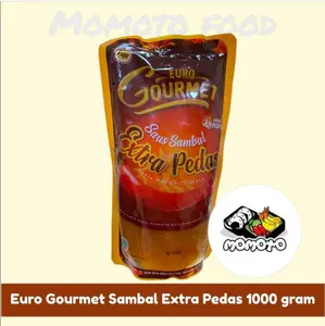 EURO GOURMET SAUS SAMBAL PEDAS EXTRA PEDAS 1 KG Saos Caos Ayam Kocak