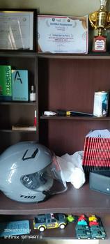 Product Review of Helm Tod Kyroz Paket Ganteng Motorcycle Aksesoris from O**🪐 2