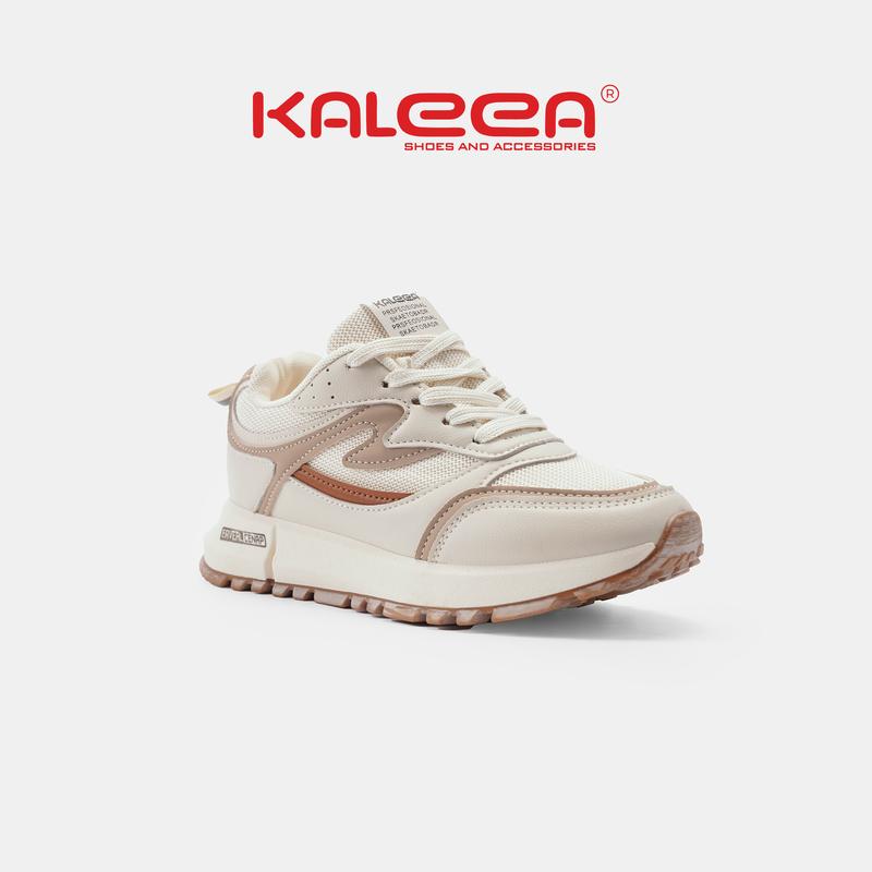 Giày thể thao nữ Kaleea T79 (+1 size) đi bộ tập gym lưới dệt kim sneaker đế cao 3p 2