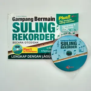 Buku Gampang Bermain Suling Rekorder Secara Otodidak