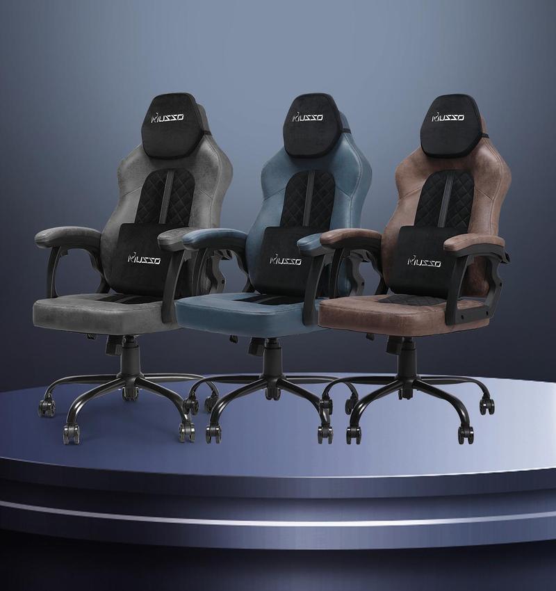 Product Introduction of MUSSO 129A Aeolus Series Fabric Leathaire Computer Gaming Chair Waterproof scratch-resistant,Adjustable Swivel Office Chair 5