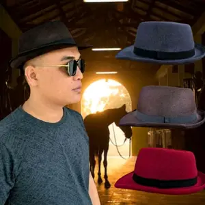 MORIZ - TOPI KOBOY FEDORA PRIA KEKINIAN