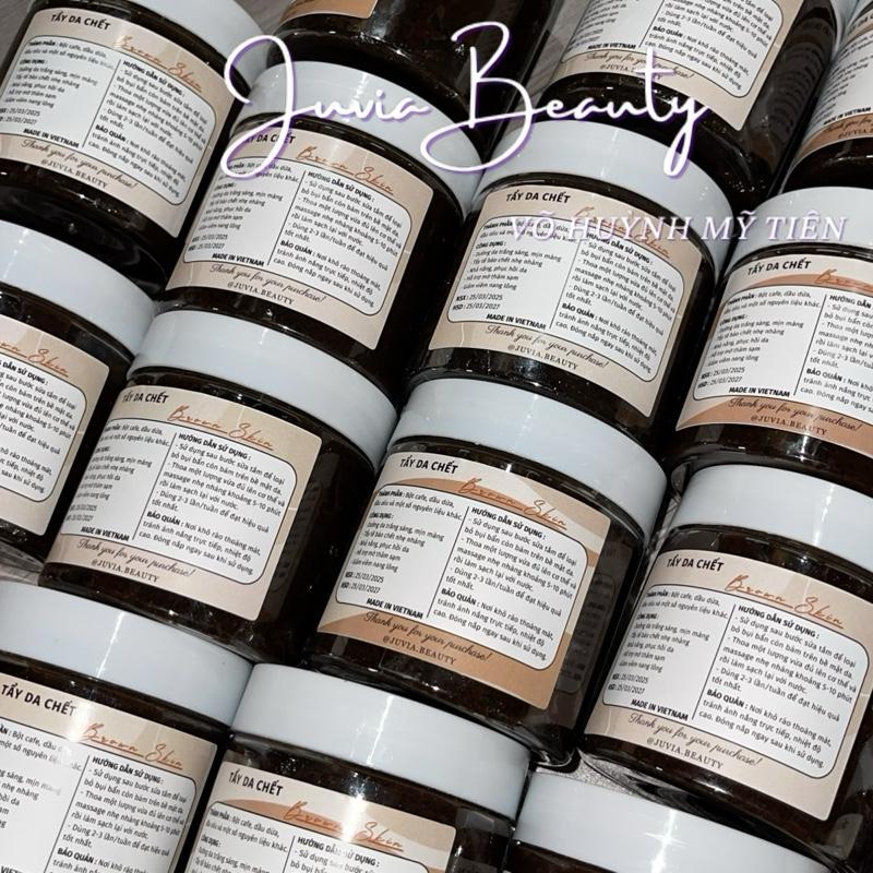 TẨY TẾ BÀO CHẾT CÀ PHÊ SỮA DỪA 220G - PHÙ HỢP VỚI MỌI LOẠI DA - Nhã Nắng Phục Hồi Mềm Mịn Mờ Thâm Sạm Giảm Viêm Nang Lông