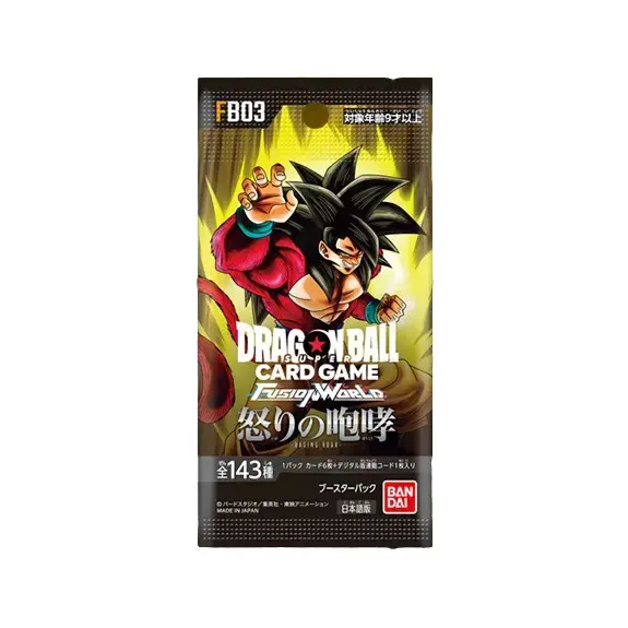 Permainan Kad TCG Dragon Ball Super FB03 Raging Roar oleh Bandai