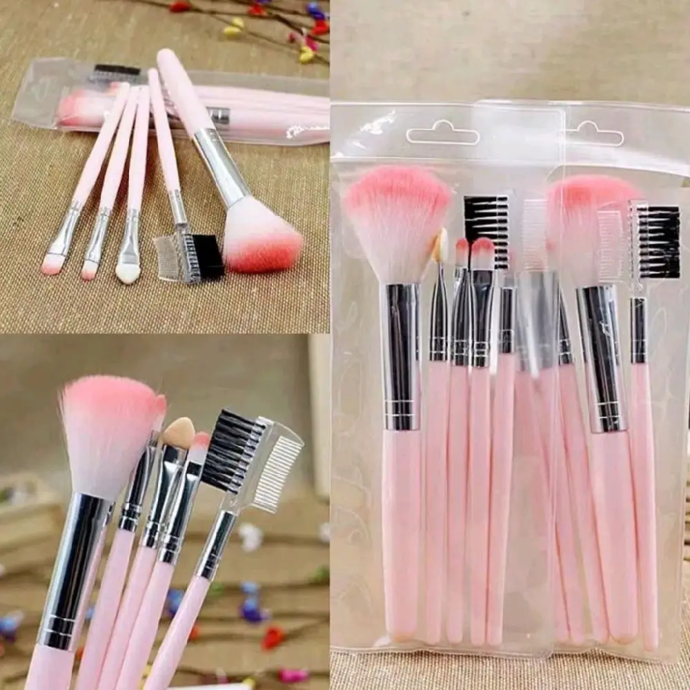 Make Up Tools Brush Set Kuas 5 in 1 Eyebrow Blush On