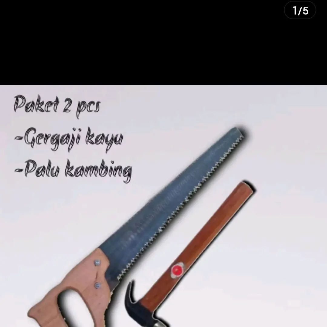 alat rumah tangga+palu cap kambing+gergaji kayu+satu set+tahan lama