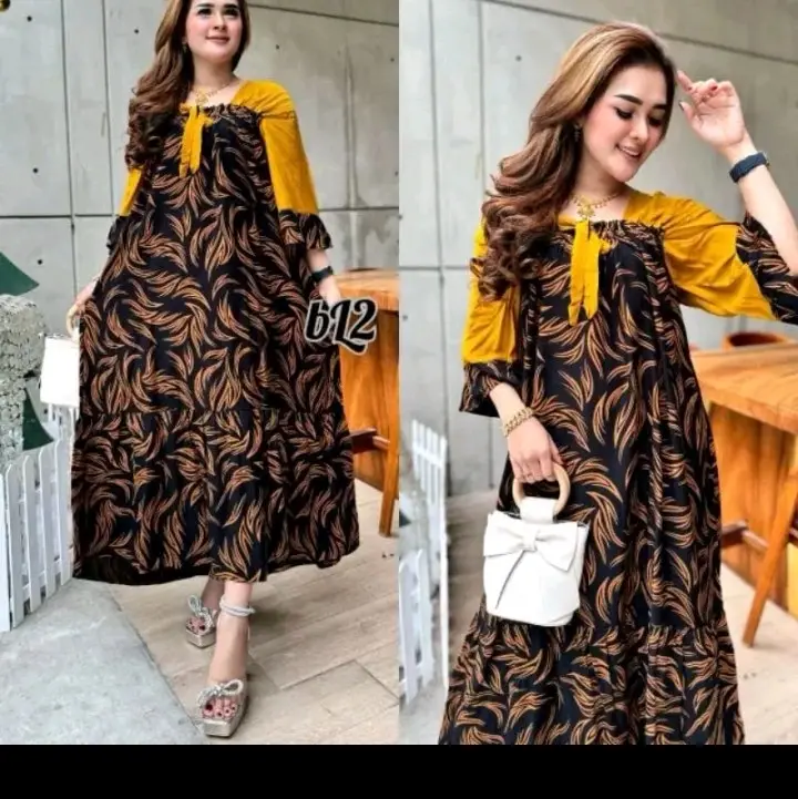 daster andin,daster cewek cantik serut dada 3