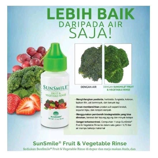SUNRIDER Sunsmile Fruit & Vegetable Rinse Original USA Pencuci Buah dan Sayur Herbal Alami 3