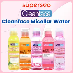 Clean Face Micellar Water 100 ml 250 ml Purbasari Pembersih Wajah Makeup