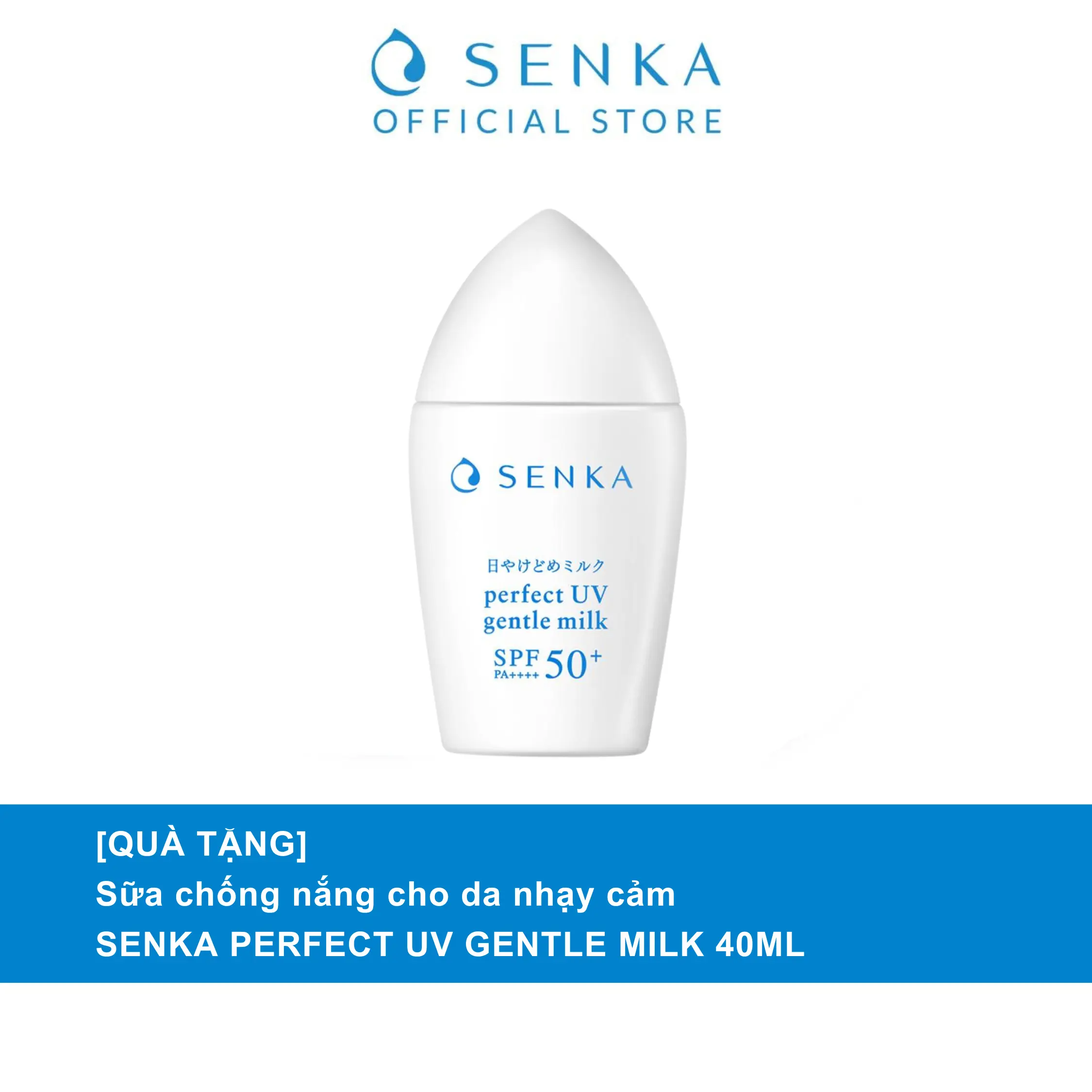 [GB] [Date T11/2025] Sữa chống nắng cho da nhạy cảm SENKA PERFECT UV GENTLE MILK A 40ML
