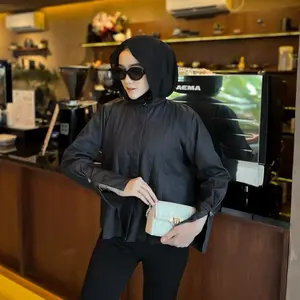 Lufy Pleated Denim Top by Keenohel | Kemeja Denim | Atasan Wanita