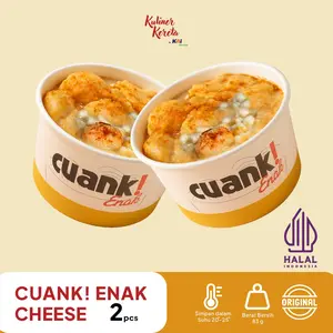 CUANKI CUANK Enak Paket 2 Pcs Varian Cheese Paling Populer di Indonesia Halal Original