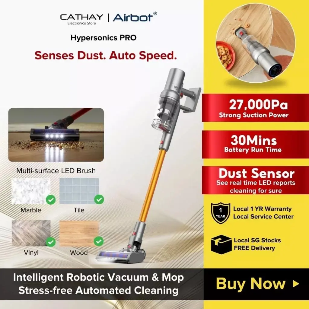 Airbot Hypersonics PRO 27,000Pa Smart Handheld Cordless Vacuum Cleaner Dust Sensor Portable