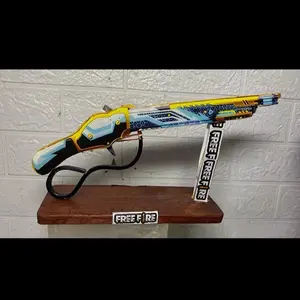 Mainan Anak Freefire Peluru Karet SG Parrot + kokang (bisa diputar)