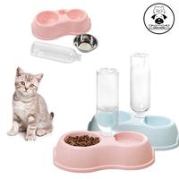 Gambar ChongChong - Mangkuk Hewan Peliharaan Ganda dengan Botol Minum 2 in 1 Wadah Makanan Kucing - pink-bottle500ml dari Chong Chong Kab. Tangerang 1 Tokopedia