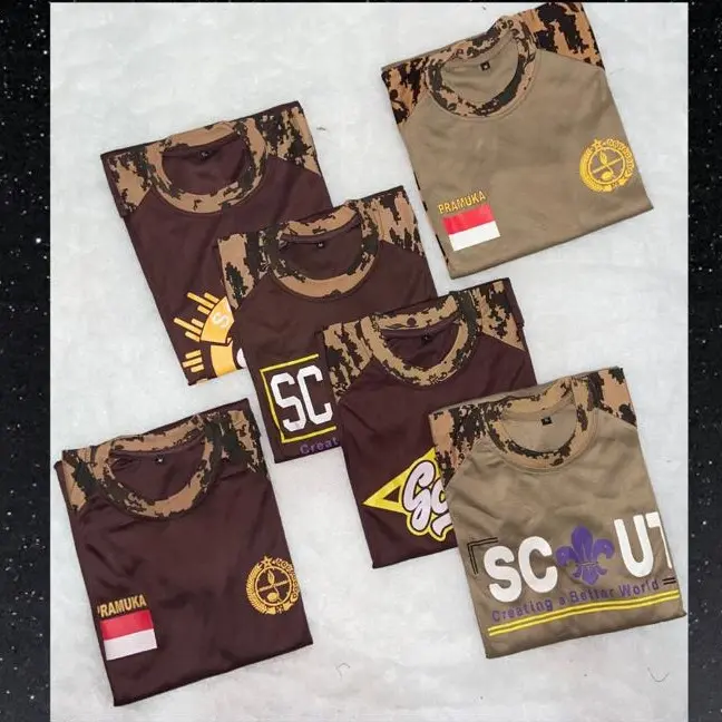 Baju / Kaos Reglan Perlengkapan Pramuka