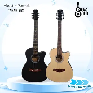 Gitar Akustik Pemula Tanam Besi