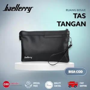 PREMIUM (READY) terjamin Tas Tangan Pria Wanita Handbag Cowok Clutch Bag Kulit BAELLERRY S1125 terlaris