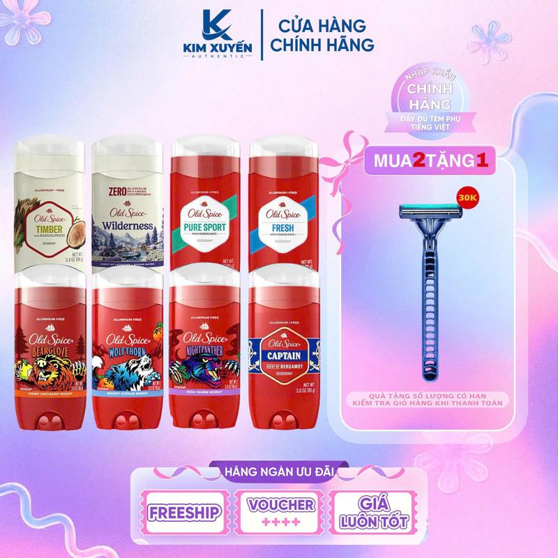  Sáp lăn khử mùi OLD SPICE USA 73G 85G - Khử Mùi Hôi 