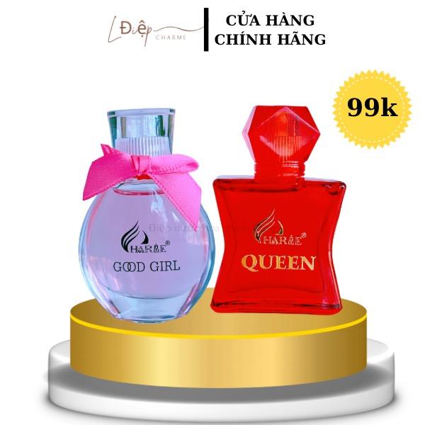 Charme Combo 2 Chai Nước Hoa Nữ Charme Good Girl & Charme Queen 10ml Dạng Chấm Hương Ngọt Đậm Hiện Đại Gợi Cảm-H R V E