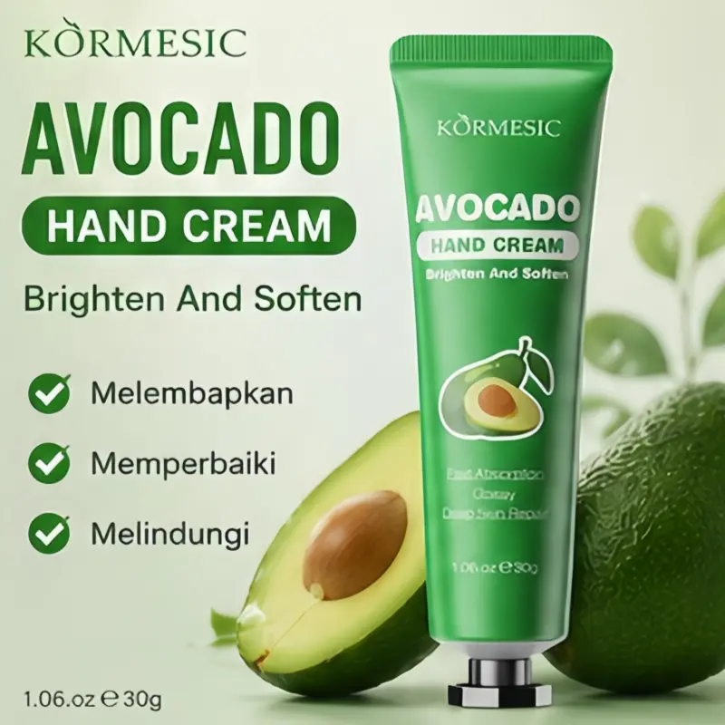 [COD]Krim Tangan Alpukat Premium | Melembapkan Intensif, Memperbaiki Kulit Kering, Kasar & Pecah-Pecah, Tangan Lembut Sepanjang Hari