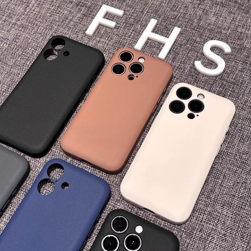 Product Introduction of New pure color simple suitable for 16promaxiphone15 mobile phone case 14pro/13 4
