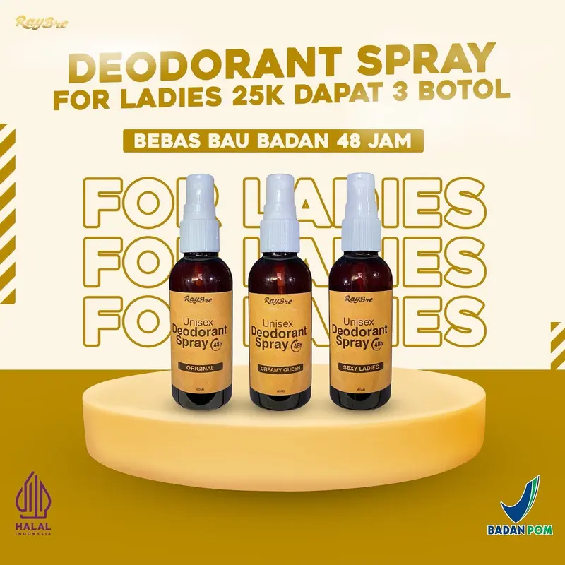 Deodorant spray cewek 25ribu dapat 3 aroma untuk Ketiak Wanita 0