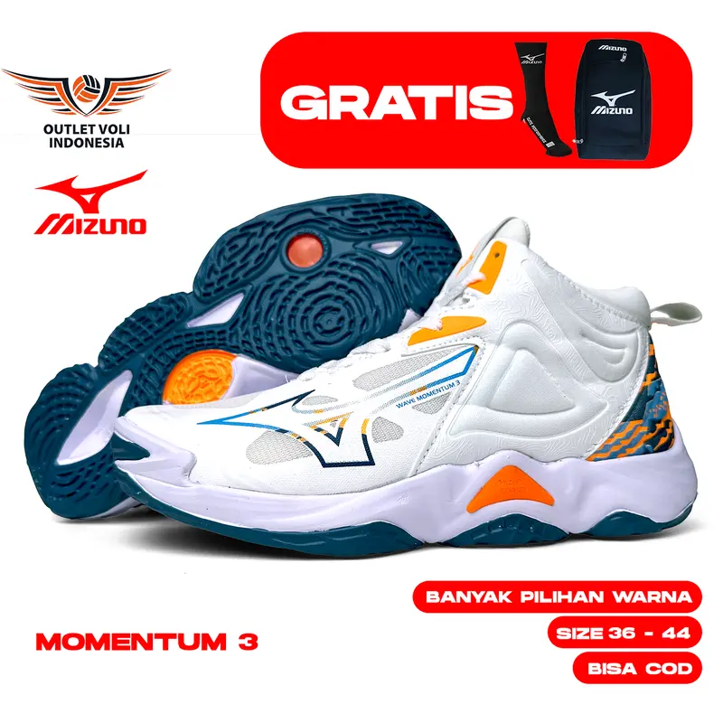 Sepatu Voli Mizuno Wave Momentum 3 Navy Green Volley Mizuno Promo Sepatu Volley Sepatu Sepatu Mizuno Wave Momentum Pria 0