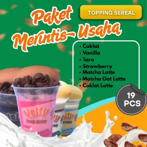 PAKET JUALAN 19 CUP VELFIT ROTI CELUP + SEREAL MIX RASA , COCOK DIJUAL DIKANTIN SEKOLAH/PONDOK DLL