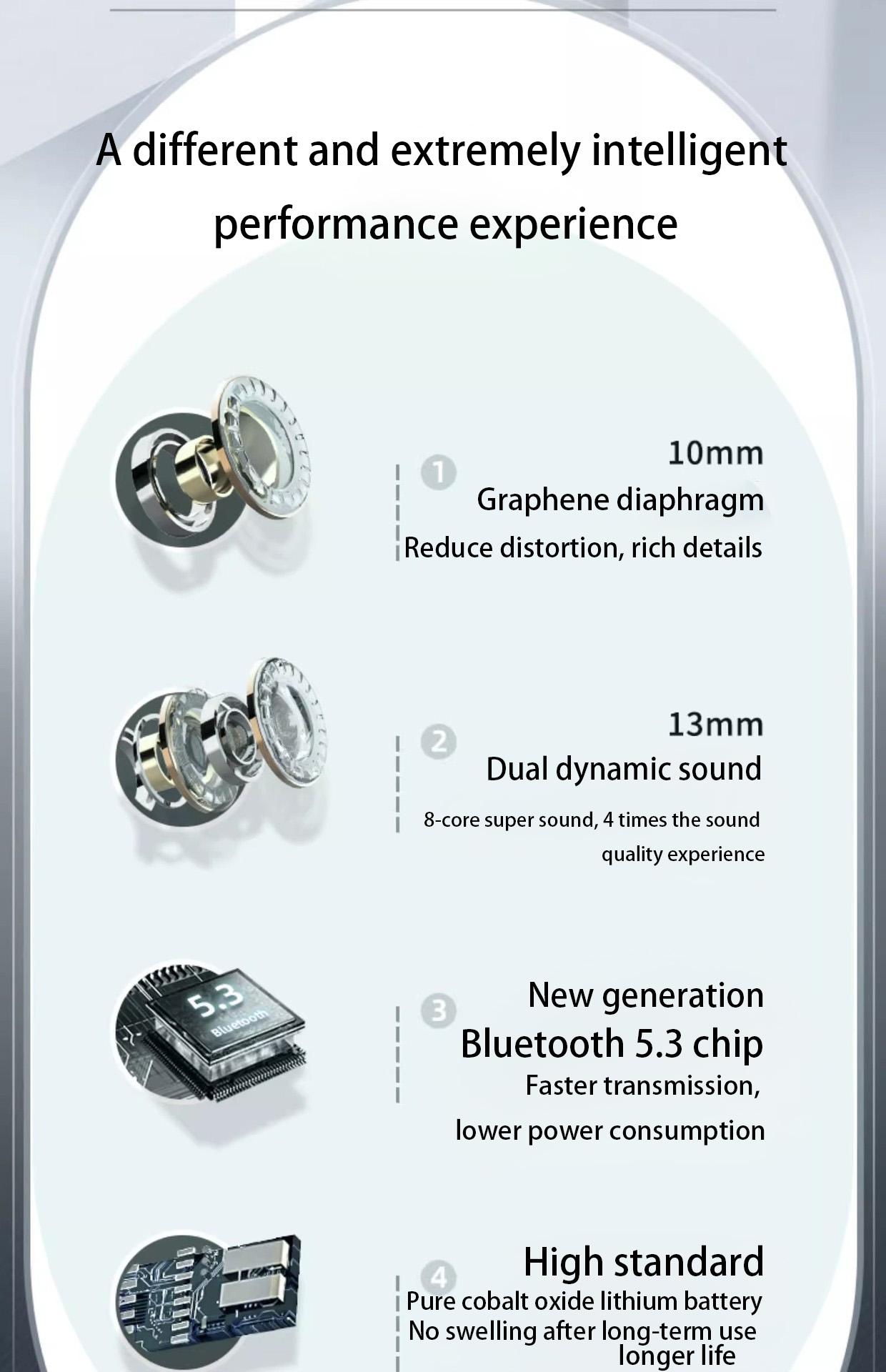 Lenovo Thinkplus M24 Headset nirkabel Bluetooth Game musik setengah-dalam olahraga reduction reduksi kebisingan masa pakai baterai panjang Earbud Earphone Wireless