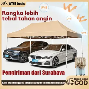 Tenda lipat【COD】 2x2/3x3/3x6 Tenda Lipat Jualan tenda jualan 1300D Outdoor Portable Waterproof Bazar Tenda Jualan Pameran Dagang Set si