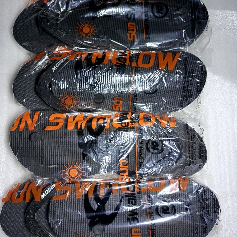 ECERAN SATUAN!!!Sandal karet Sun Swallow BLACK KHUSUS 10-10,5(40-41)  Jepit Sendal 5