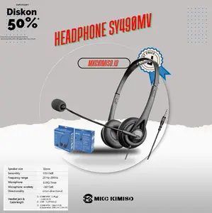 SY490MV Headphone mikrofon & single jack 3.5mm headset Clip On Mic Bando For Youtuber MC gamer /MC Earphones Handsfree
