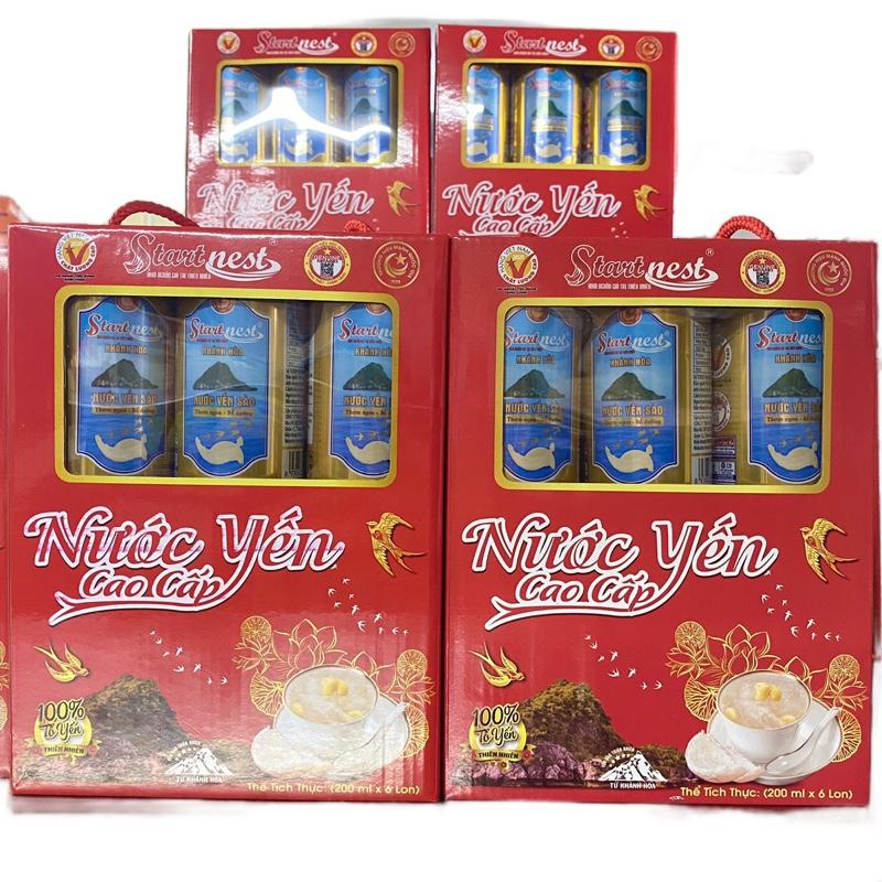 [MUA 1 TẶNG 1] 2 HỘP NƯỚC YẾN SÀO ĐÓNG LON STARTNEST THƠM NGON GIẢI KHÁT LON 200ML - NƯỚC YẾN LON TỪ NGUỒN YẾN KHÁNH HOÀ