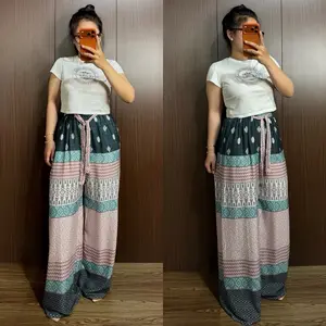 Byzaf Flowy Pants Tali - Celana Rayon Viscose Ringan & Flowly Cocok untuk Aktivitas Sehari-hari