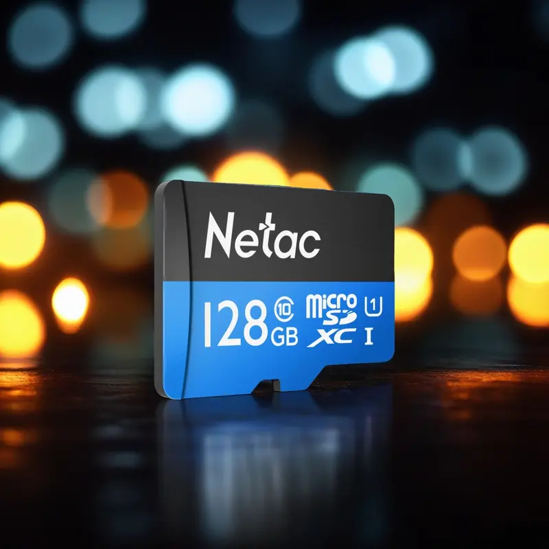 Netac MicroSD P500 Standard MicroSDHC / MicroSDXC 8GB/16GB/32GB/64GB/128GB UHS-I Class 10 up to 90MB/s Retail Pack Card 7