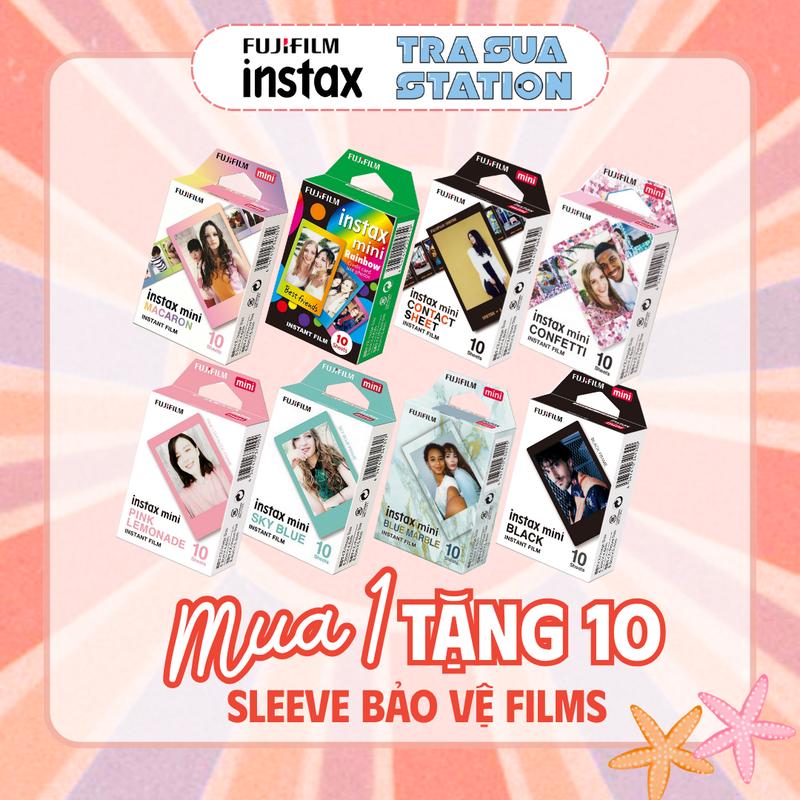 Film instax mini - Viền hình các loại (hàng chính hãng Fujifilm Instax) - Hạn sử dụng xa