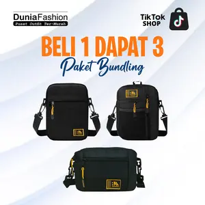 Paket Bundling Beli 1 Dapat 3 Larry George Elliot Slingbag Original Highmore Selempang Pria