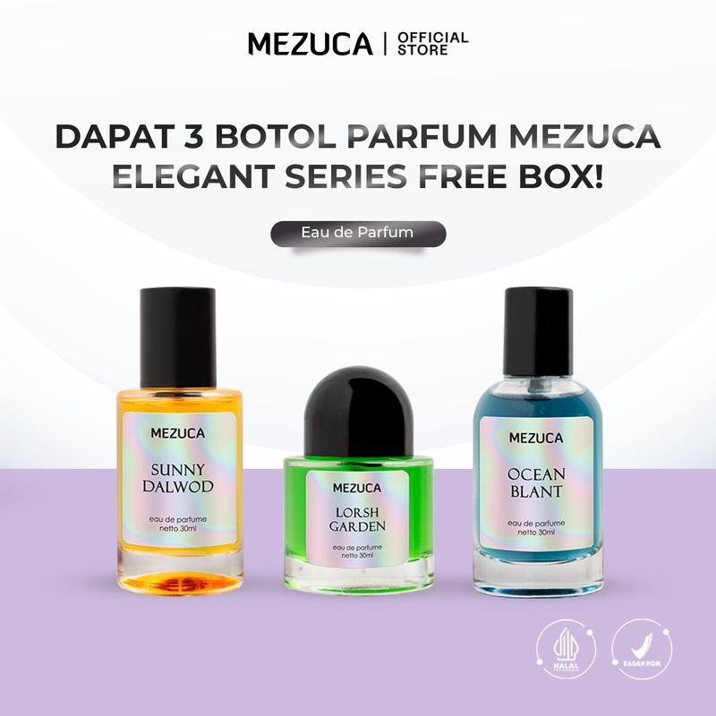 Dapat 3 PCS Parfum Mezuca 30mL Elegant Series Free Box Eau De Parfume BPOM Perfume Wangi Tahan Lama Unisex 2