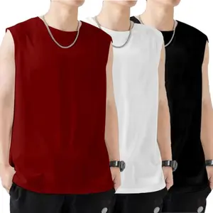 Paket Hemat Kaos Singlet Pria Polos / Kaos Tanktop Laki Paketan Isi 3 Polos