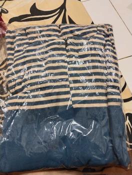 Product Review of Kaftan Miska by Daster Qu - Gamis Kaftan Lebaran Motif Batik Salur Encim Home Dress Kaftan Rayon from s**7 0