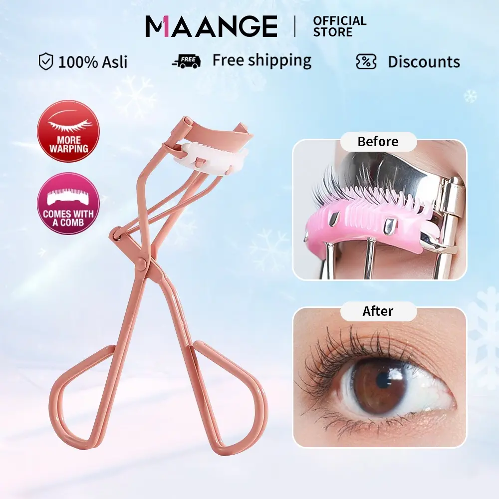MAANGE Penjepit Bulu Mata Sisir Penjepit Bulu Mata Logam Tahan Lama Big Eye 1305