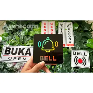 AKRILIK OPEN CLOSED SIGN BOARD AKRILIK MURAH BERKUALITAS_AKRILIK SIGN BUKA(OPEN)& TUTUP (CLOSED)_BELL_ GESER KANAN_ GESER KIRI_ TARIK_ DORONG UKURAN STANDARD Acrylic