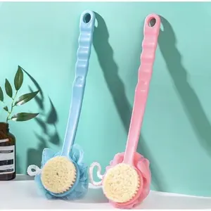 Sikat Mandi Dua Sisi Spon Bulu Sikat Gosok Mandi  Lembut Gagang Panjang - FIVESTAR Tempat