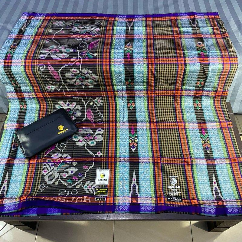 Sarung sutera BASJAH varian STC songket sutera asli 100% original spunsilk 210/2 6