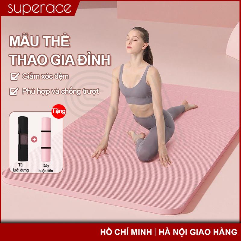  Thảm Tập Yoga Chống Trượt Thích Hợp Tập Thể Dục Tại Nhà Có Độ Dày 10mm Đến 20mm Chất Lượng Cao Cấp Được Làm Bằng Chất Liệu TPE Bao Gồm Thảm Tập Yoga Và Túi Lưới Miễn Phí 