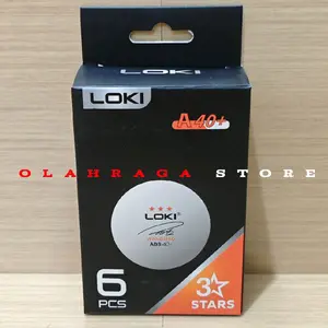 Bola Pingpong Tenis Meja Isi 6pc Loki Original