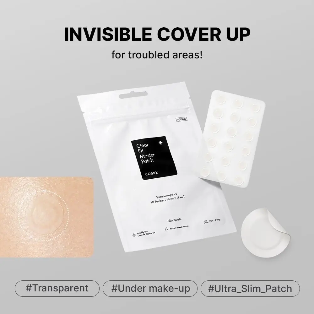 [COSRX OFFICIAL] Acne Pimple Master Patch (24 Patches) - Hydrocolloid Type, Quick Acne Healing Overnight