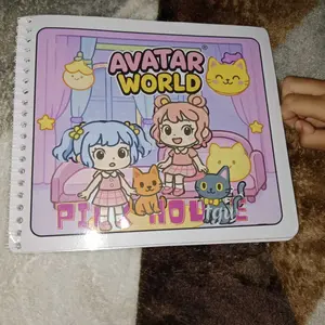 Paper Doll House Avatar World edisi Pink House Sudah Dirangkai Limited Edition Mainan Anak Perempuan boneka bantal paper doll sudah dilaminasi